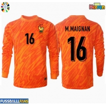 Frankreich Mike Maignan #16 Torwart Auswärtstrikot EM 2024 Langarm